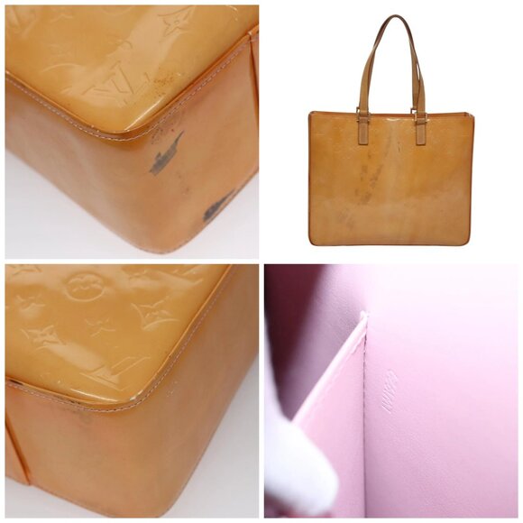 LOUIS VUITTON Monogram Vernis Columbus Bag Marshmallow Pink - Picture 11 of 14